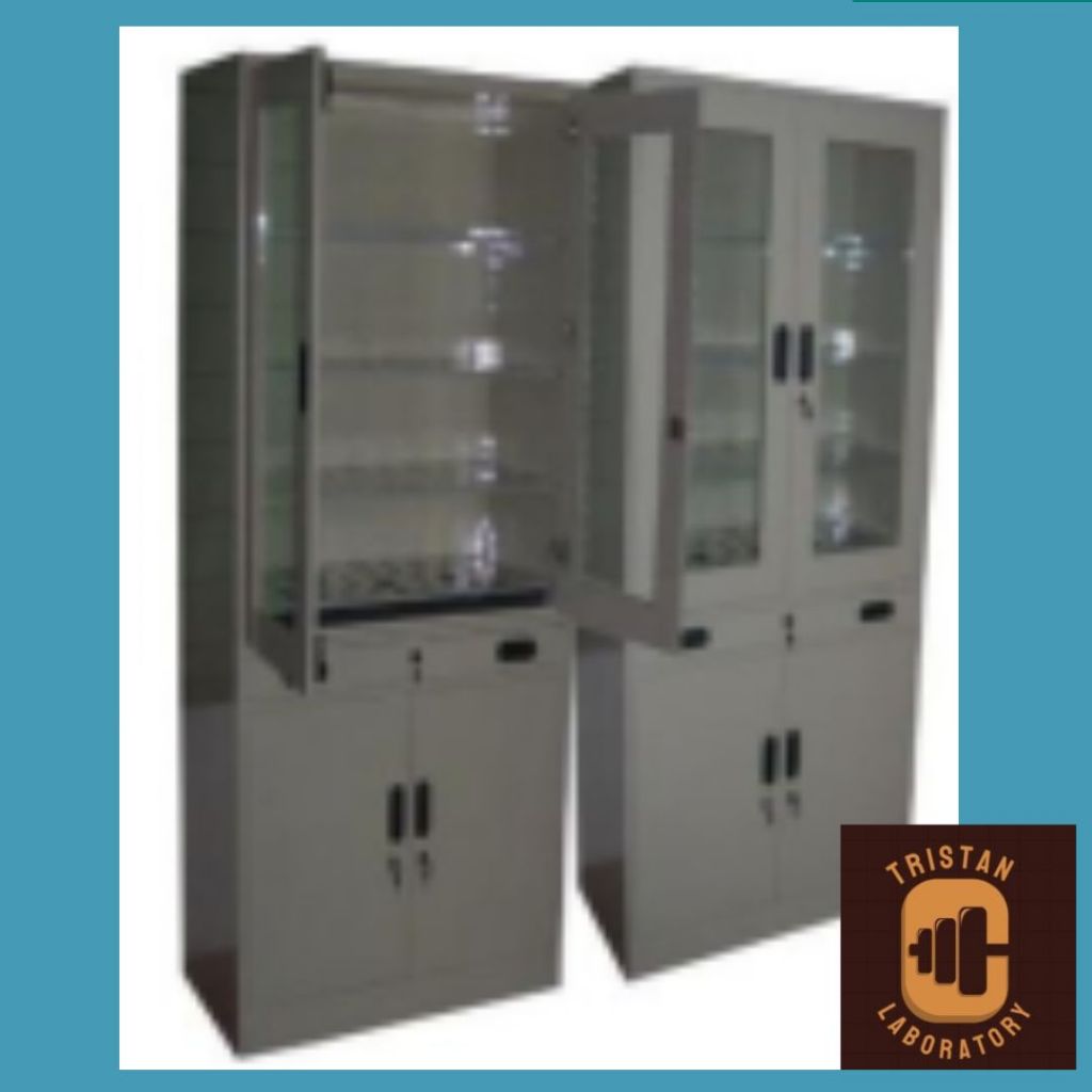 LEMARI PENYIMPANAN GLASSWARE ALAT LABORATORIUM