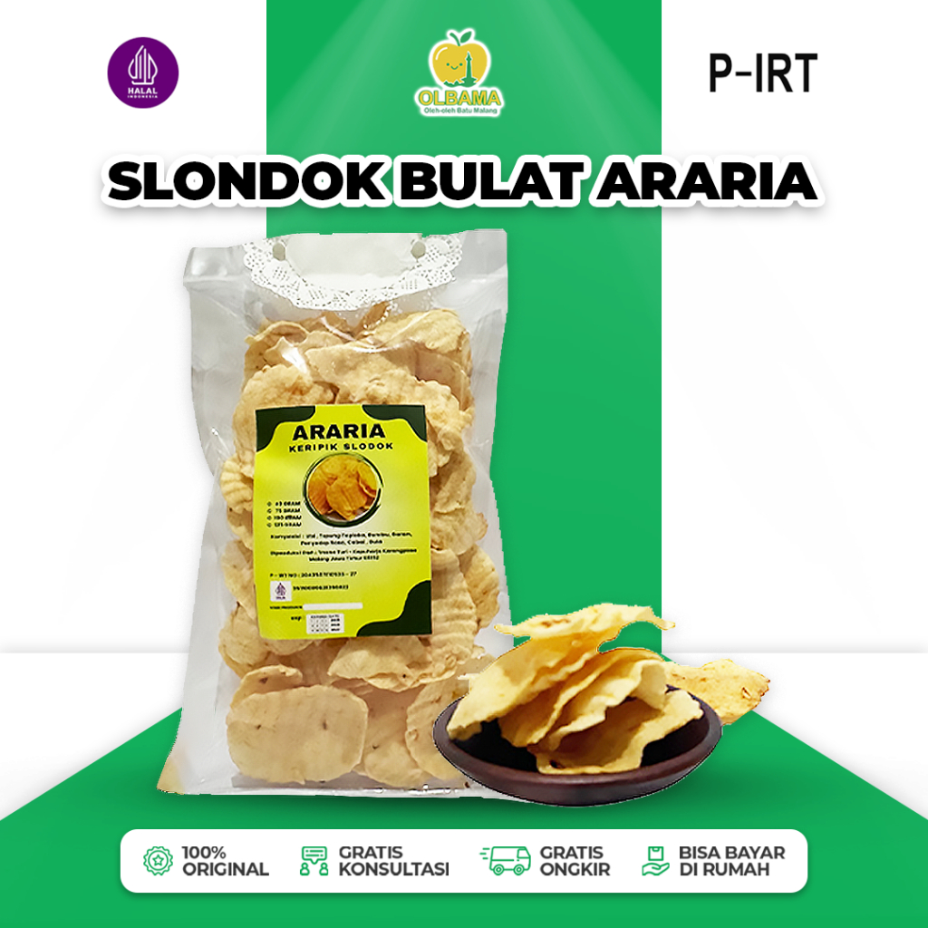 

Keripik Slondok Araria 100gr Oleh Oleh Khas Batu Malang | Kerupuk Gurih Camilan Renyah Kriuk Krispi