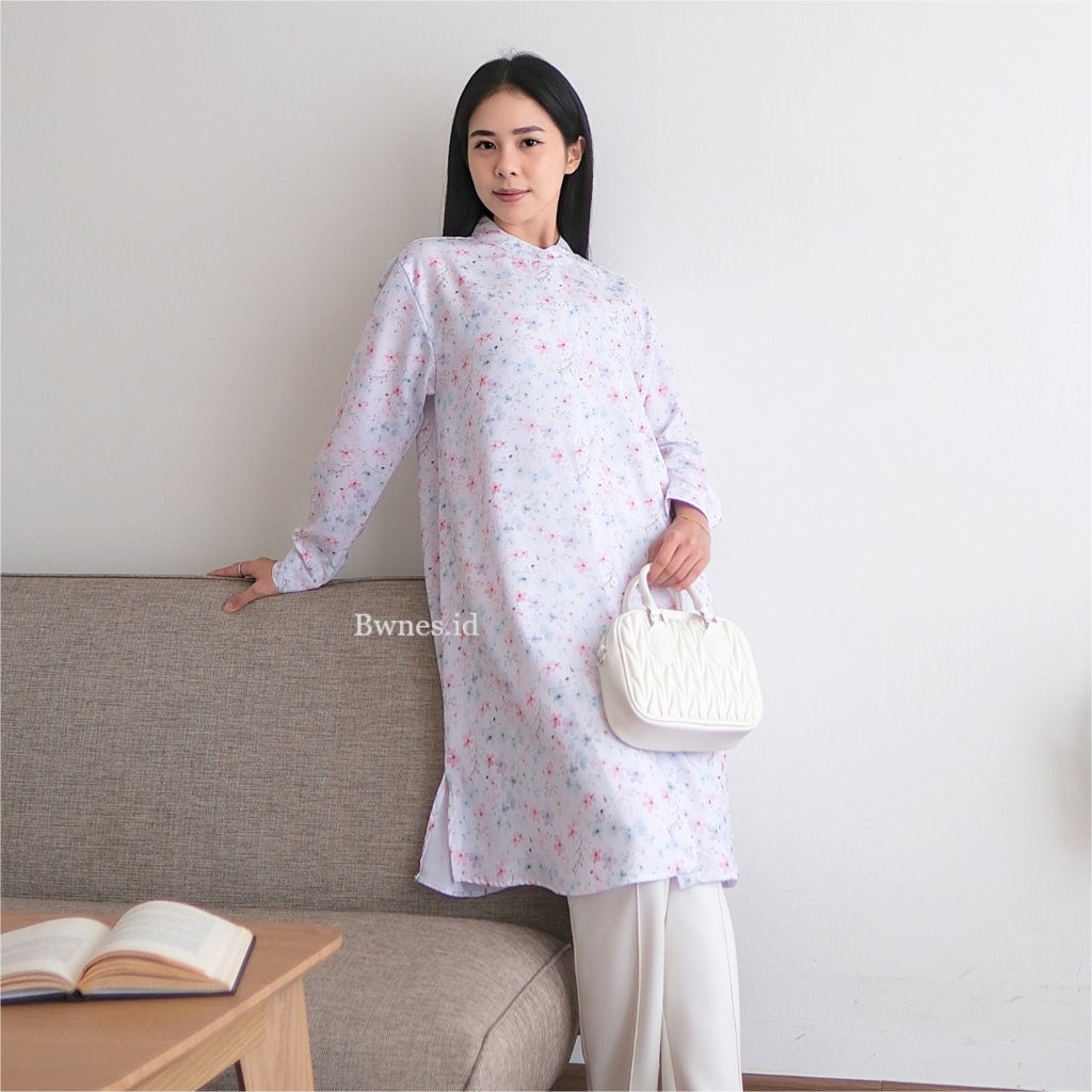Tunik Wanita Favorit Model Korea Desain Elegan Cocok Untuk Acara Kasual Mewah Simple OOTD Hangout