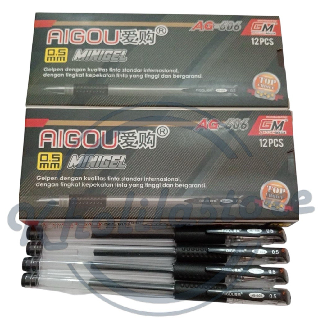 

Pulpen Mini Gel Aigou AG-606 isi 12 pcs