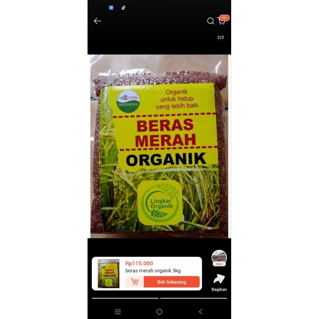

beras merah organik 2kg