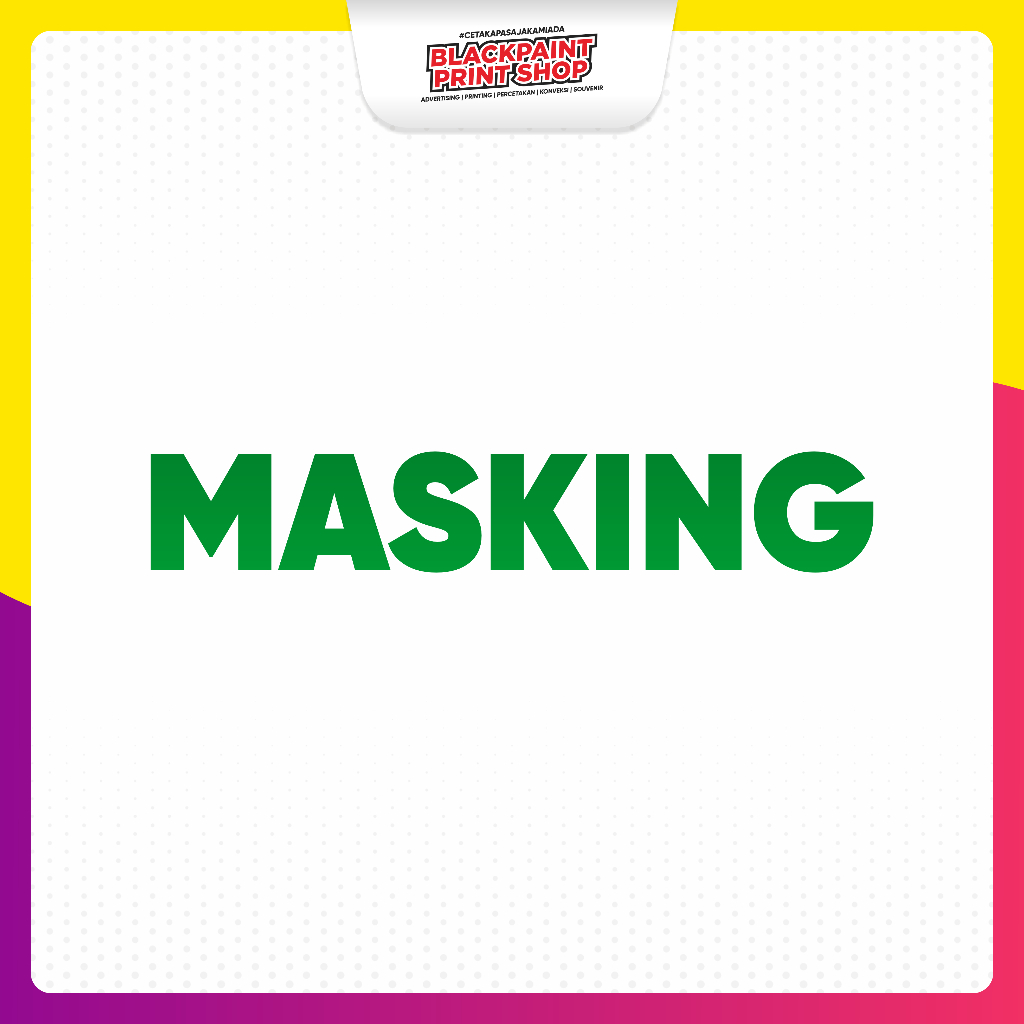 

Jasa Masking Stiker A3+ / Tambahan Masking