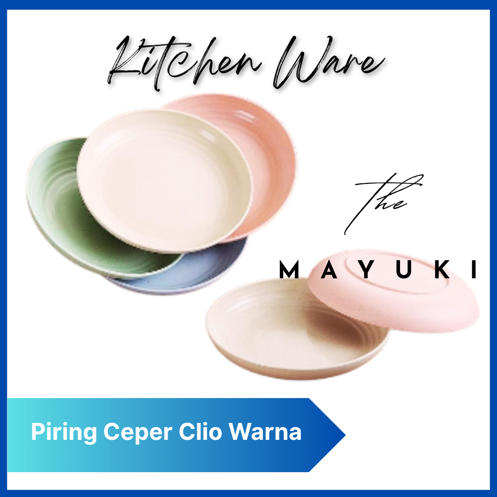 Piring Makan Ceper Clio Warna Piring Saji Ceper Plastik Serbaguna