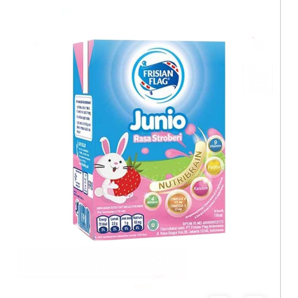 

Frisian flag susu uht nutribrain omega strawberry TPK 115 ml