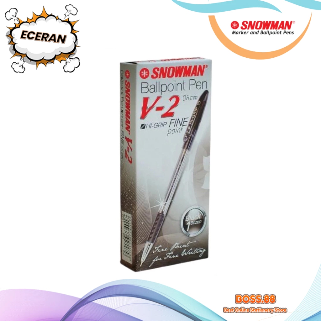 

BALLPOINT ECERAN SNOWMAN V-2 (3 PCS)