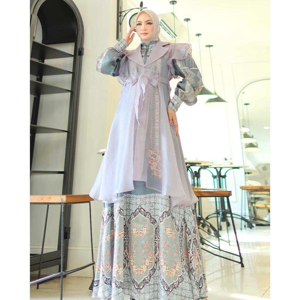 LULUNA series   BY. Yodizein Syari / GAMIS SET HIJAB TERBARU / GAMIS MEWAH