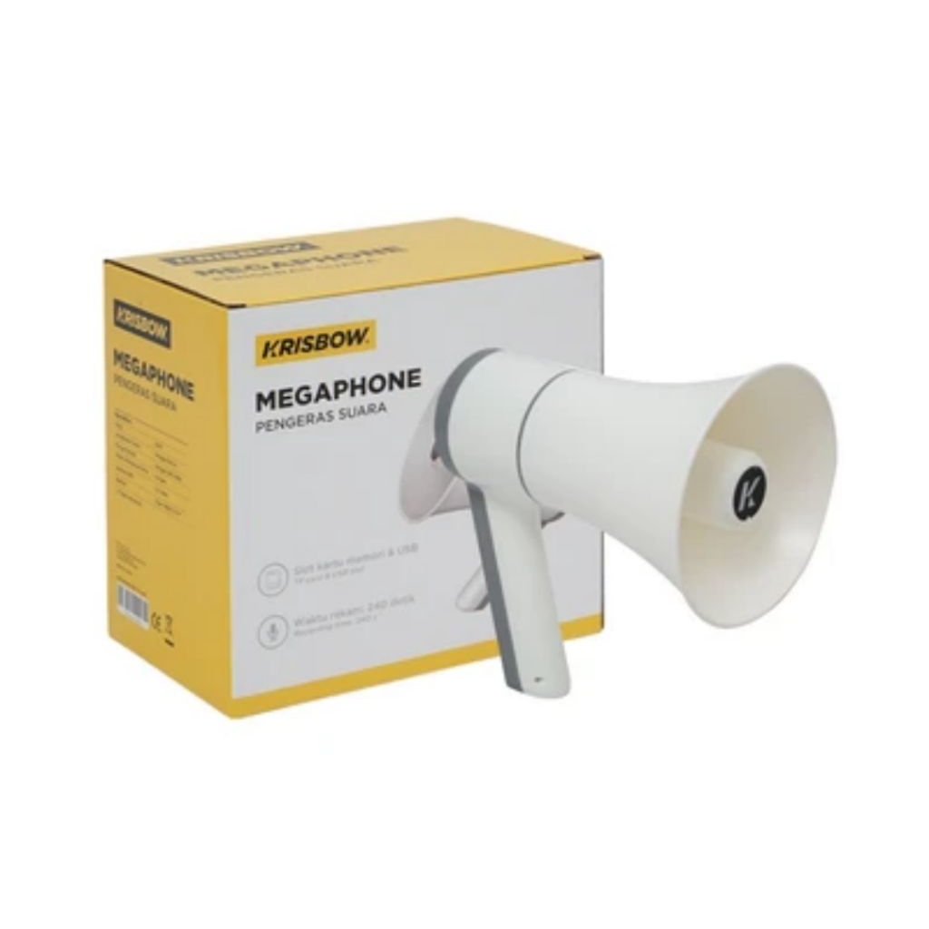 Krisbow Megaphone Tfcard 20 Watt ,toa