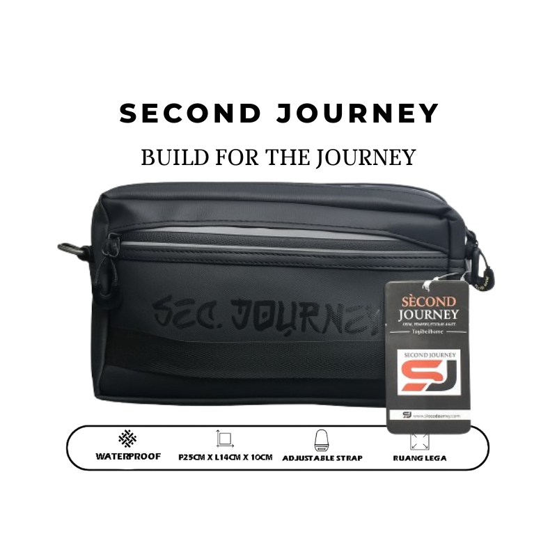 Tas Selempang Bahu Pria & Clucth Original Second Journey Tas Tangan 3in1 Handbag Water Proof