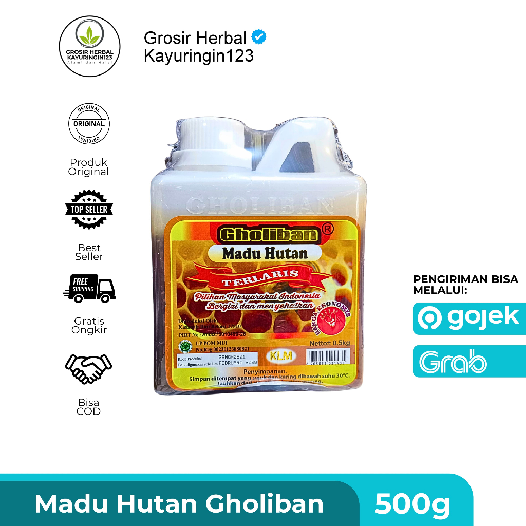 

Madu Gholiban 500gr - Madu Asli Hutan Kalimantan KLM