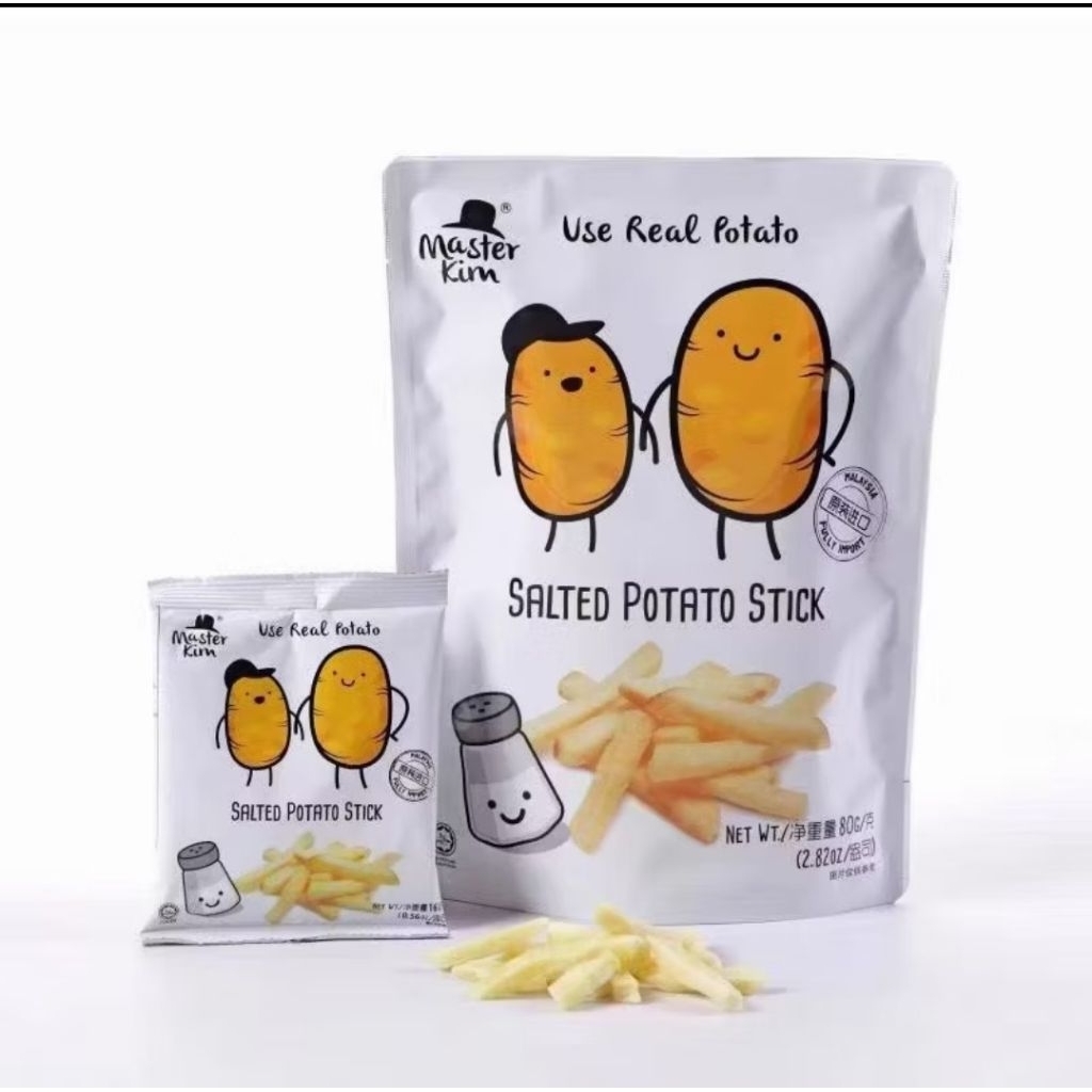 

Snack Keripik Kentang Master Kim Rasa Salted, 70Gram
