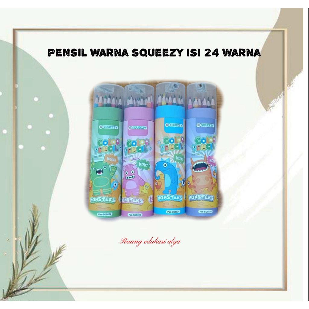 

PENSIL WARNA TUBE SQUEEZY 1 SET 24 WARNA + SERUTAN