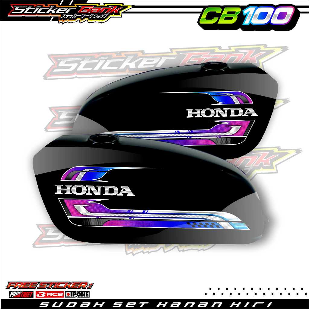 STRIPING VARIASI HONDA CB 100 / STICKER LIST VARIASI MOTOR CB 100