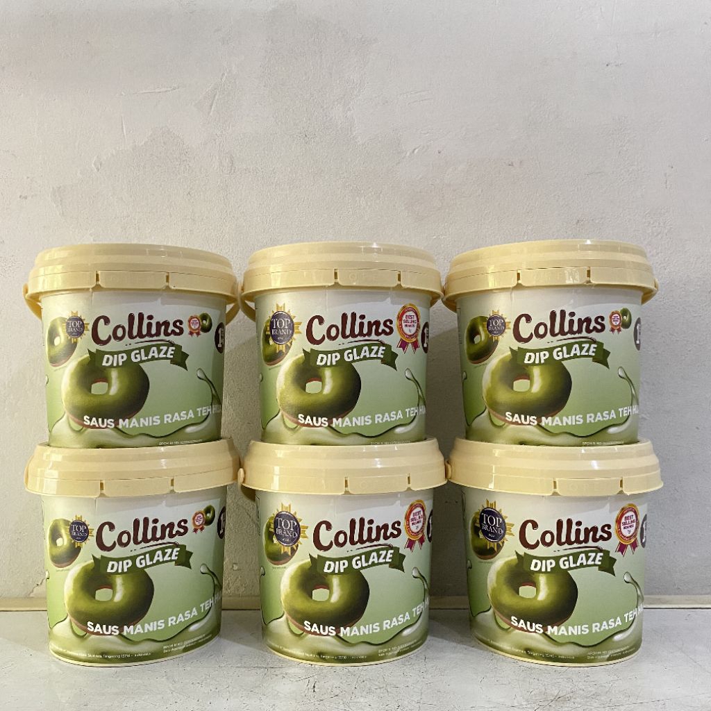 Collins dip glaze matcha 1 kg | collins matcha | glaze greentea | glaze collins | glaze donat