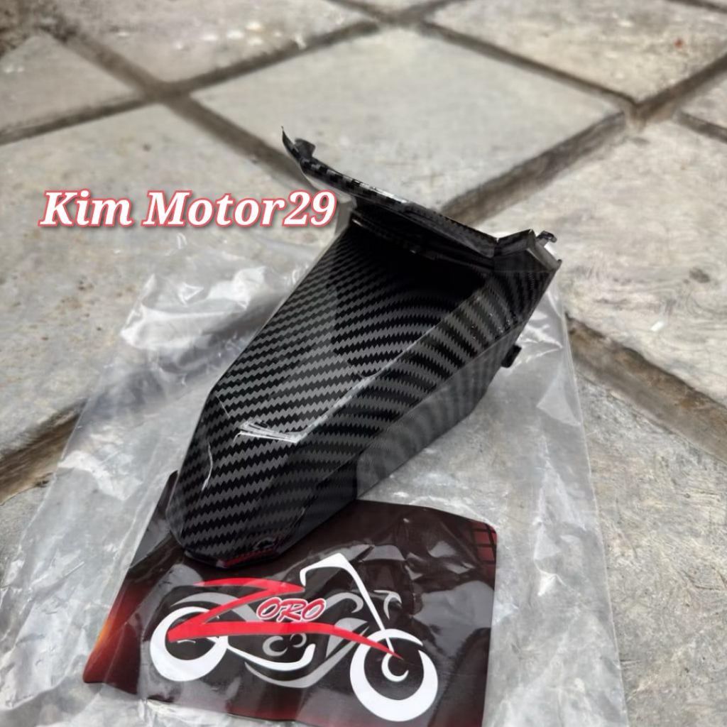 Zoro cover lampu plat no spakbor belakang beat deluxe / beat street 2020 carbon