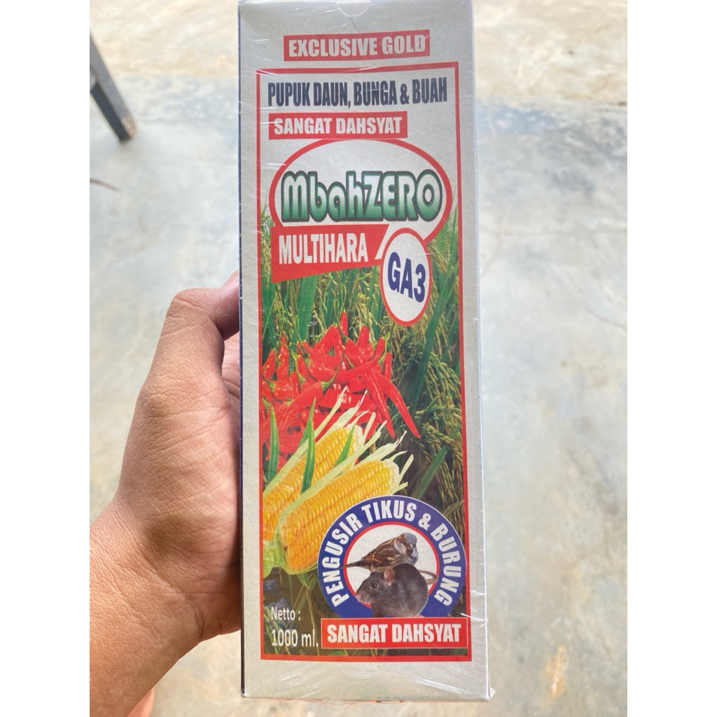 Pupuk daun, bunga dan buah MBAHZERO + GA3 1 liter