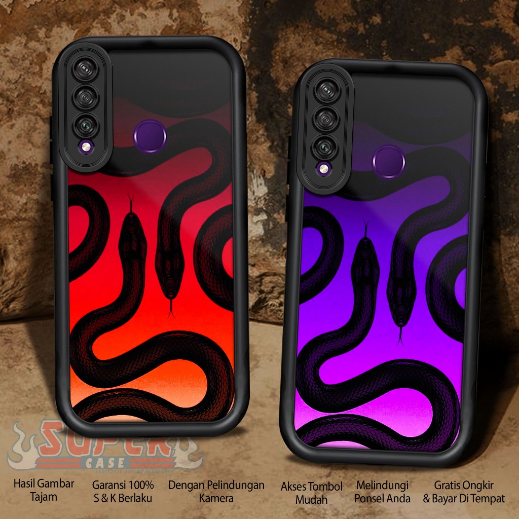 Case Hp For HUAWEI Y6P 2020 SNACK SoftCase Glossy casing Handphone Silikon Glass