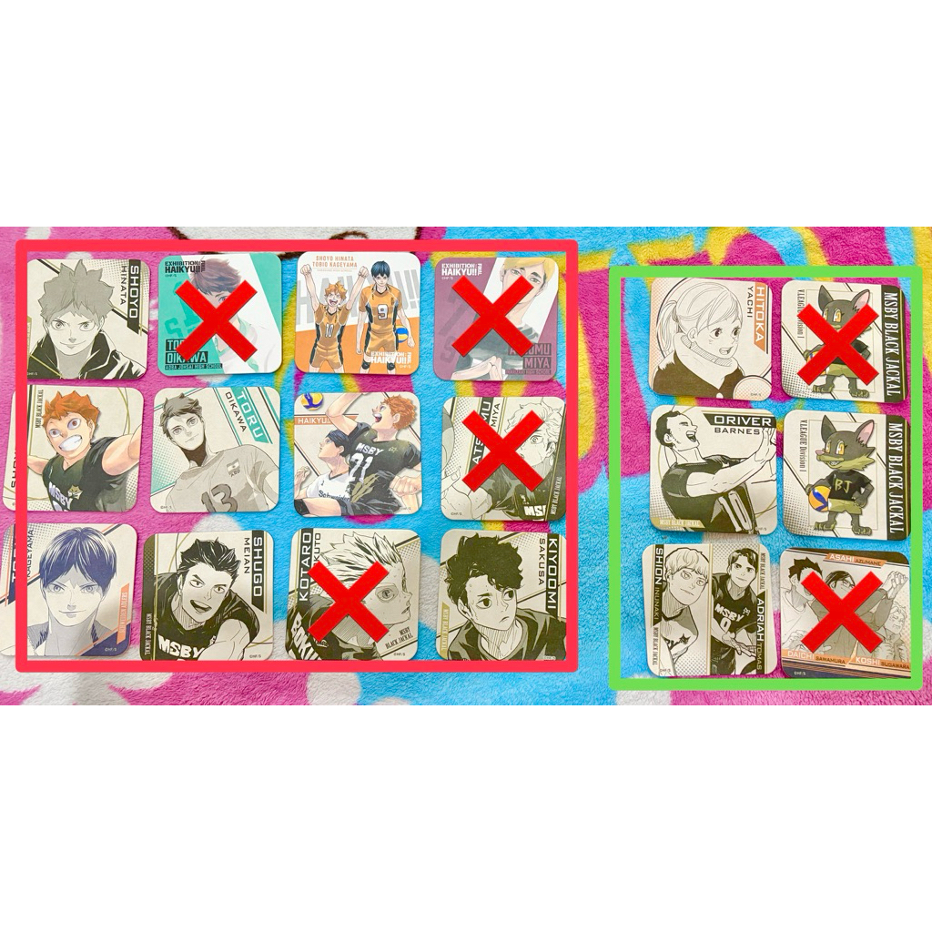 haikyuu coaster (harga set 3pcs) exhibition kagehina kageyama hinata oikawa atsumu sakusa bokuto msb