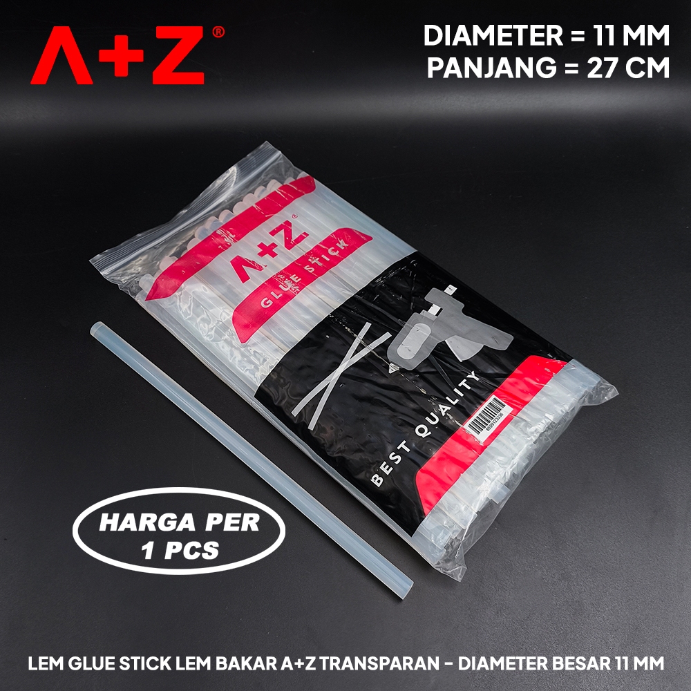 

Lem Glue Stick Lem Bakar A+Z Transparan - Diameter Besar 11 mm