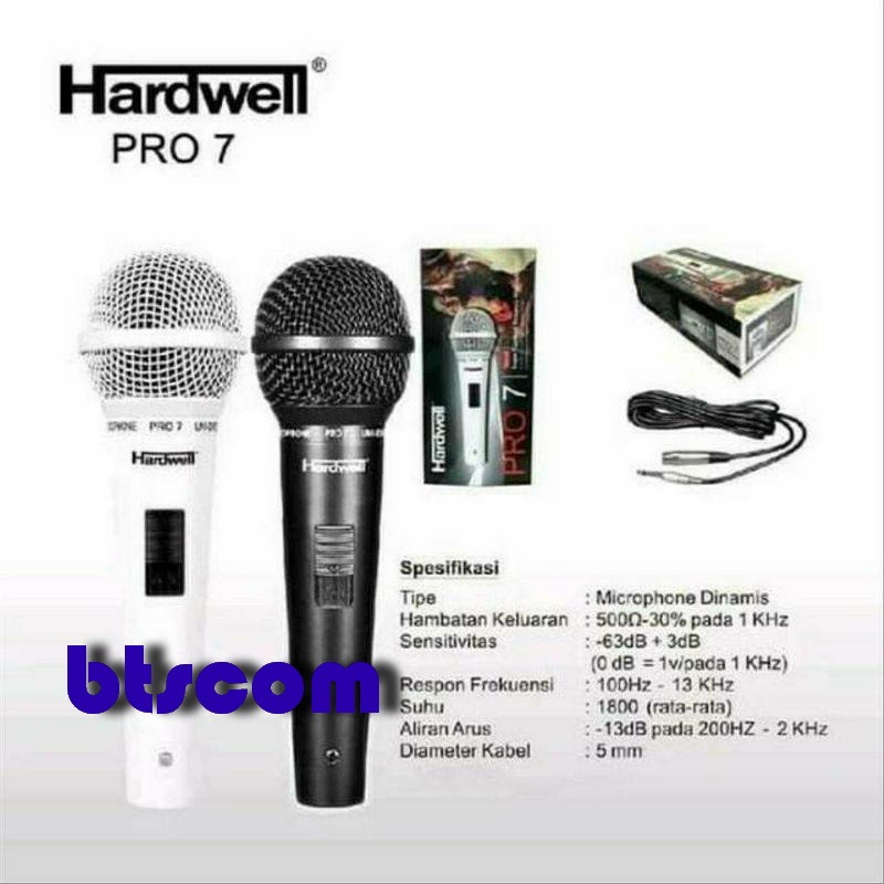 Hardwell PRO7 Mic kabel Hardwell Pro 7 Produk Original