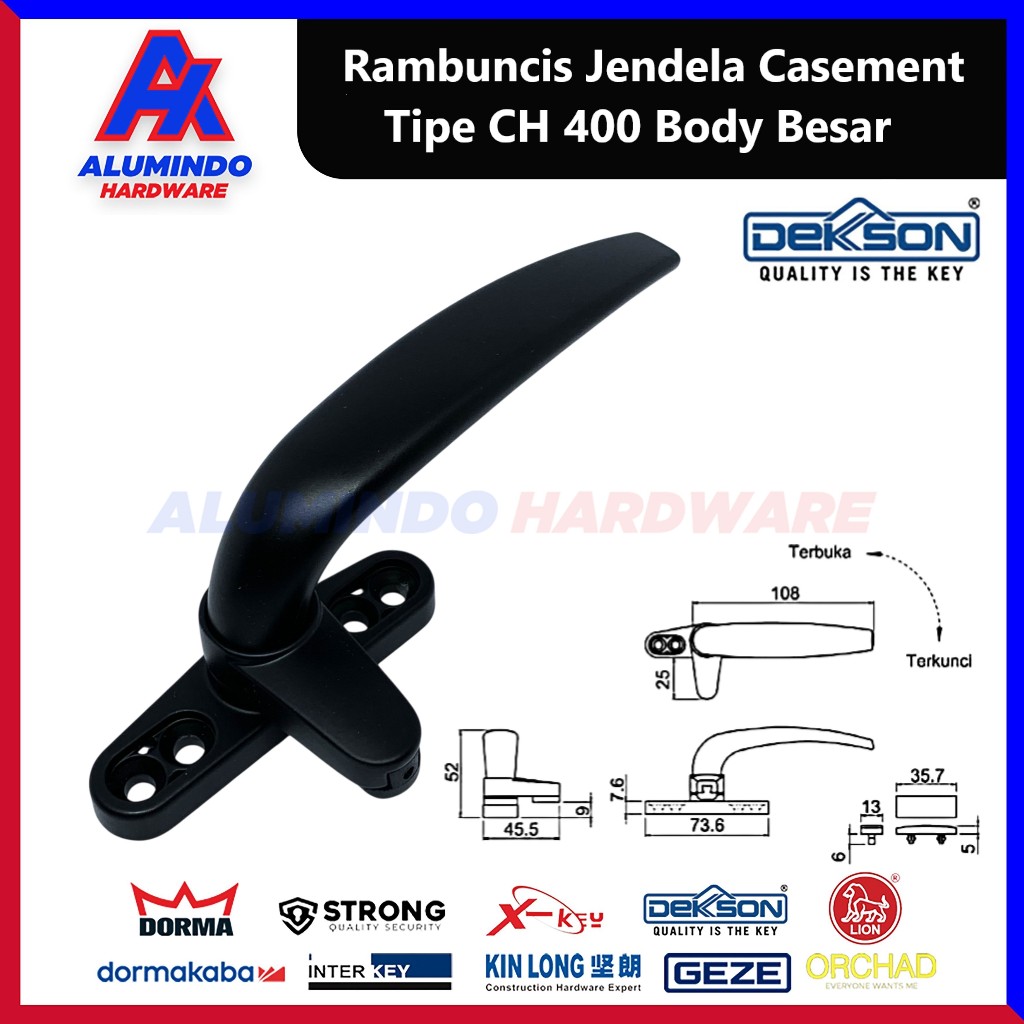 Rambuncis Dekson CH 400 Handle Jendela Casement