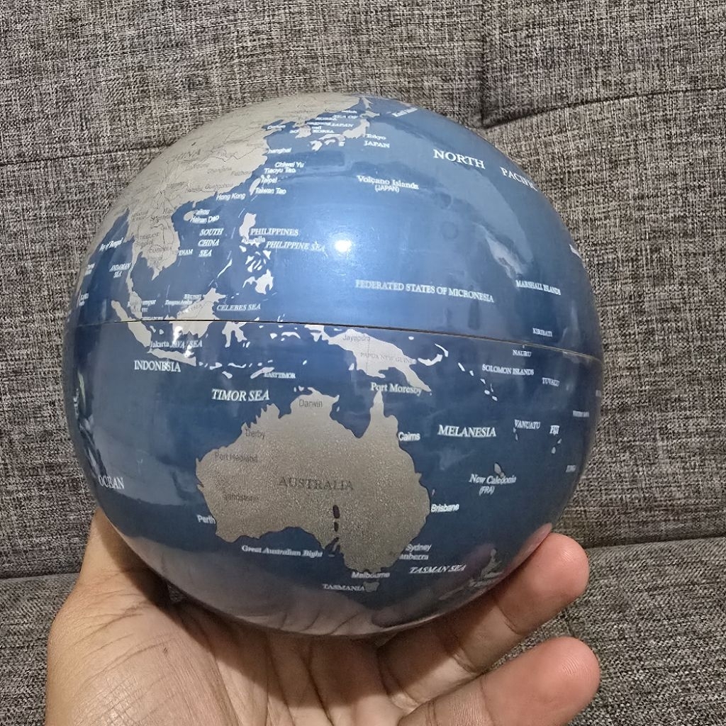 

bola dunia mini globe 13cm tanpa penyangga