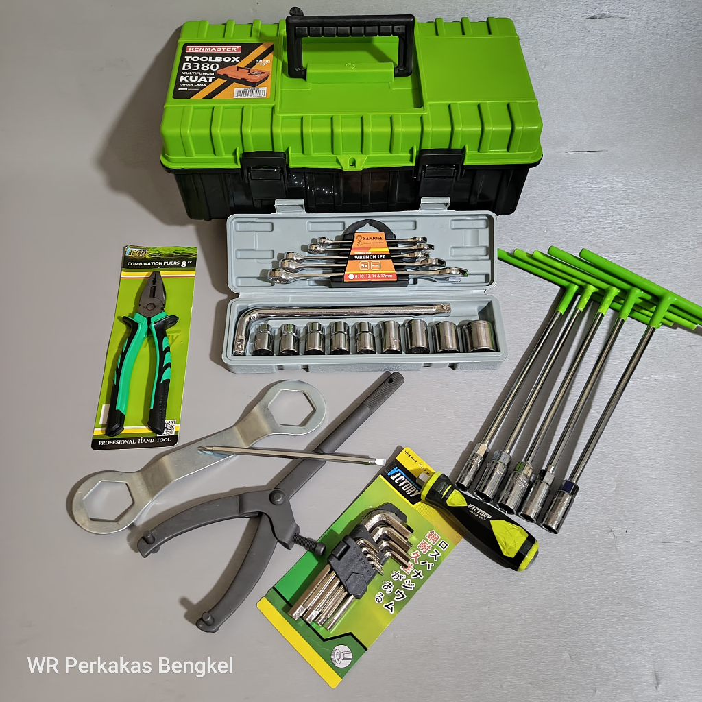 Alat Kunci Perkakas Motor Lengkap Full Set / kunci Treker Cvt Tahanan / Kunci Bengkel Murah / Tool