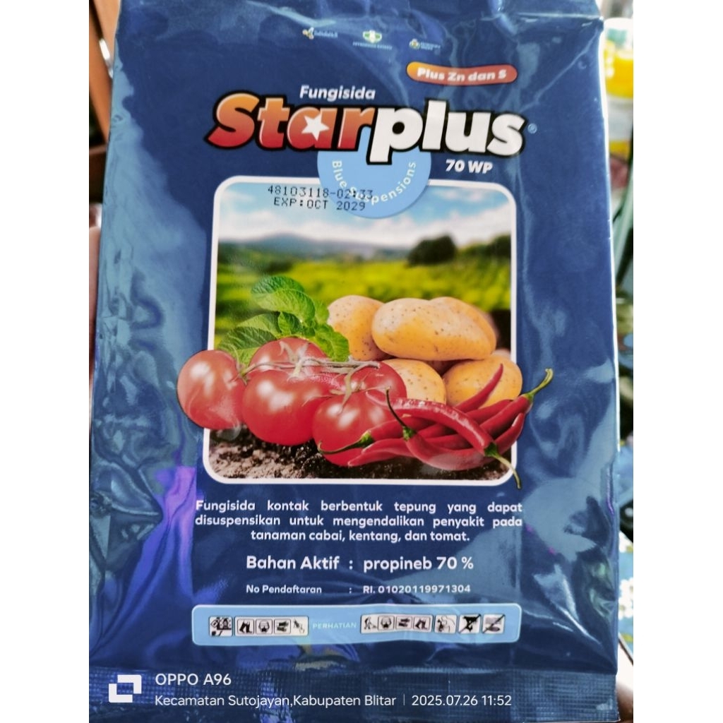 

obat jamur fungisida star plus zn dan s 250gr