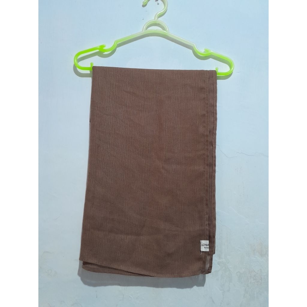 preloved jilbab segiempat warna milo