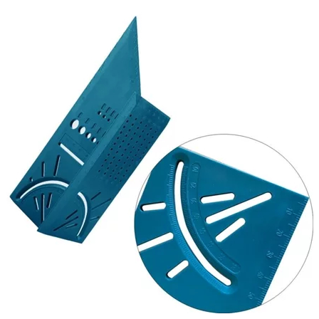 

Penggaris Garisan Pengukur Penanda Sudut Siku Tepi Kayu 3D Angle Square Alat Ukur Portable