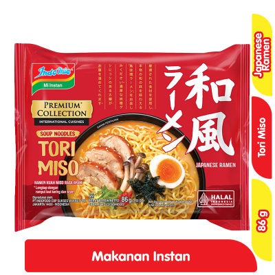 

Indomie Mi Instan Premium Tori Miso Jepang Ramen 86 g
