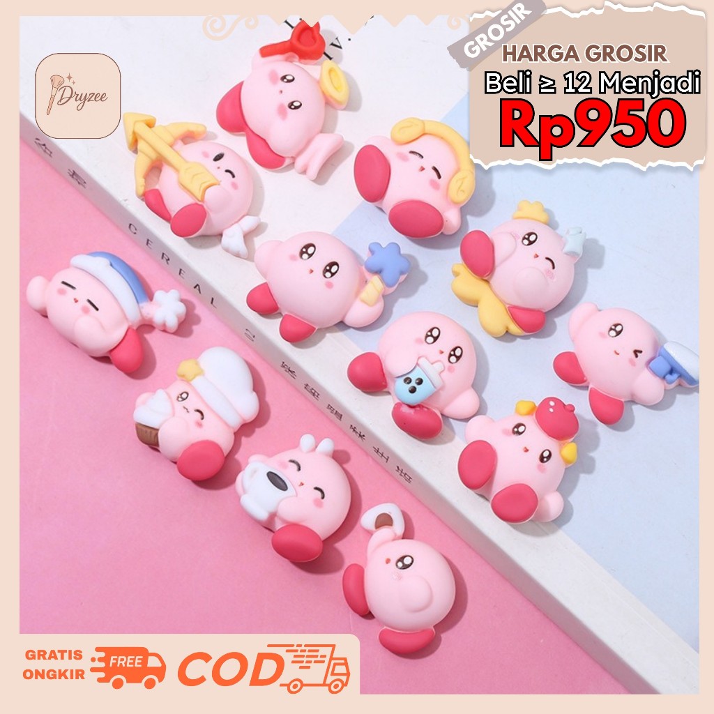 

Stiker 3D 1Pcs DIY Dompet Casing HP Edisi Kirby Stiker Timbul Dekorasi Stiker Timbul Mainan Anak