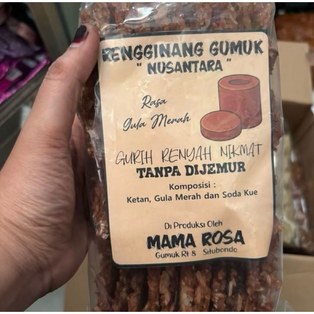 

PROMO Rengginang khas situbondo/ Rasa Gula Merah