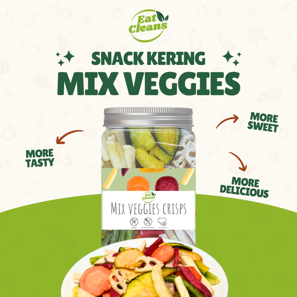 

HALAL Snack Mix Veggies Healthy Cemilan Snack Sayur Buah Kering Snack Sehat Diet Guilty Free