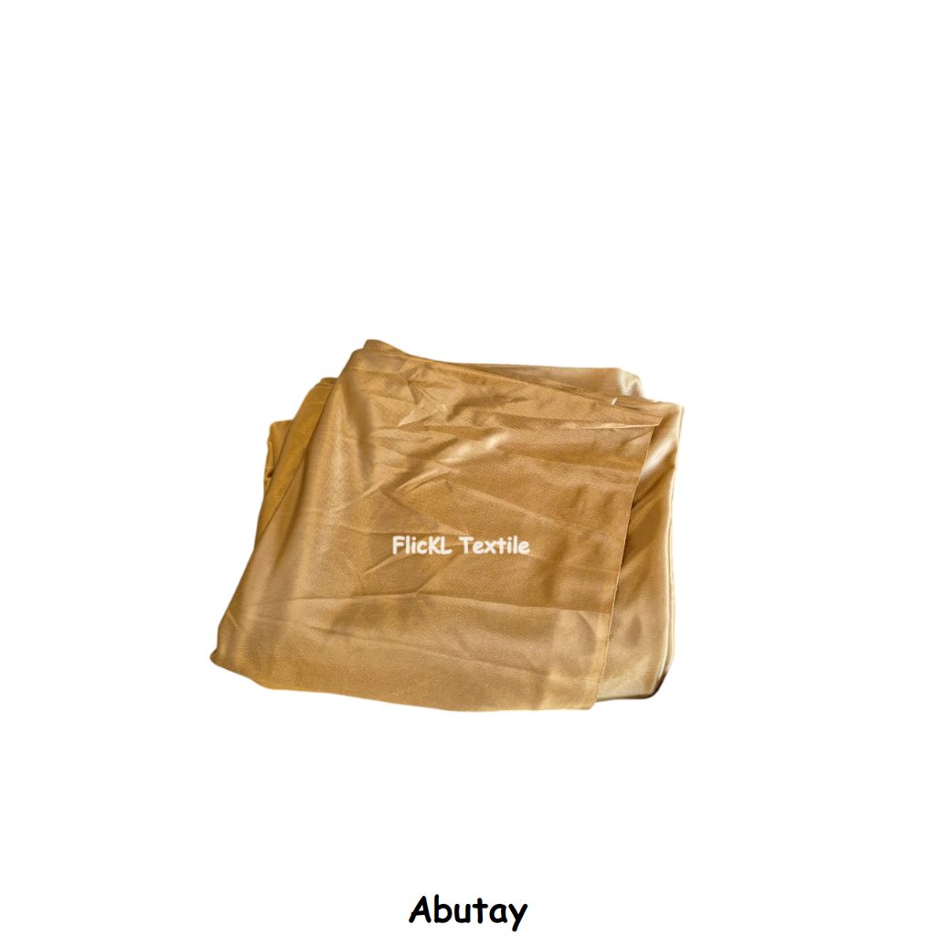 Kain Abutay Satin Bahan Abutai Satin Mengkilat Glossy Kilo