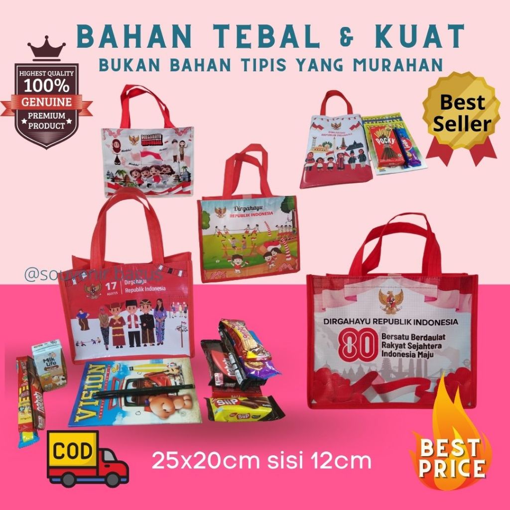 

Tas souvenir dirgahayu republik indonesia 17 agustusan lomba tk sd smp sma ready