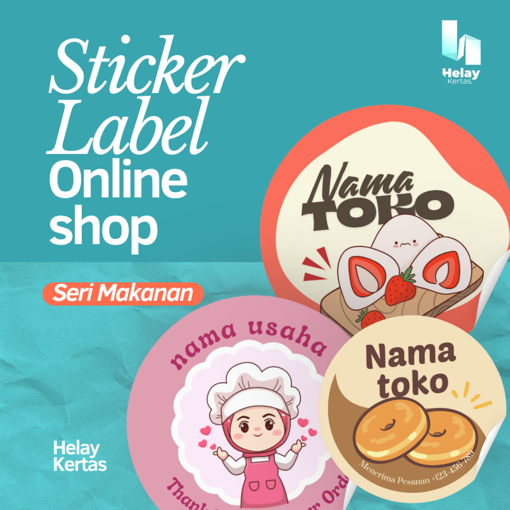 

[COD] 1HARI JADI [+BONUS] STICKER ONLINE SHOP MURAH BENTUK BULAT BISA TEMA ABSTRACT CUSTOM/STICKER LABELTIKER KEMASAN/DUS BOX/PACKAGING/TOPLES MAKANAN BAHAN CROMO CUTTING