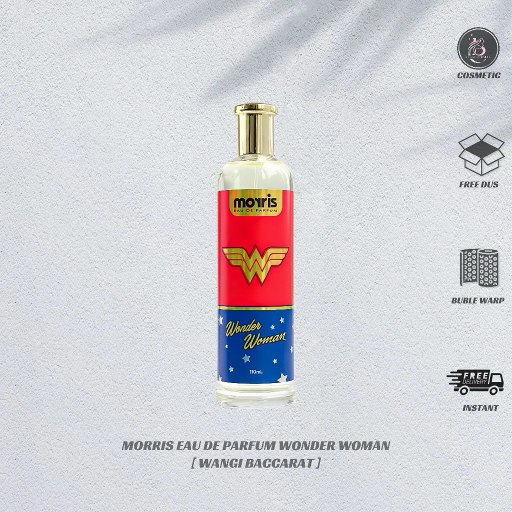 Morris eau de parfum wonder woman 110 ml , wangi baccarat