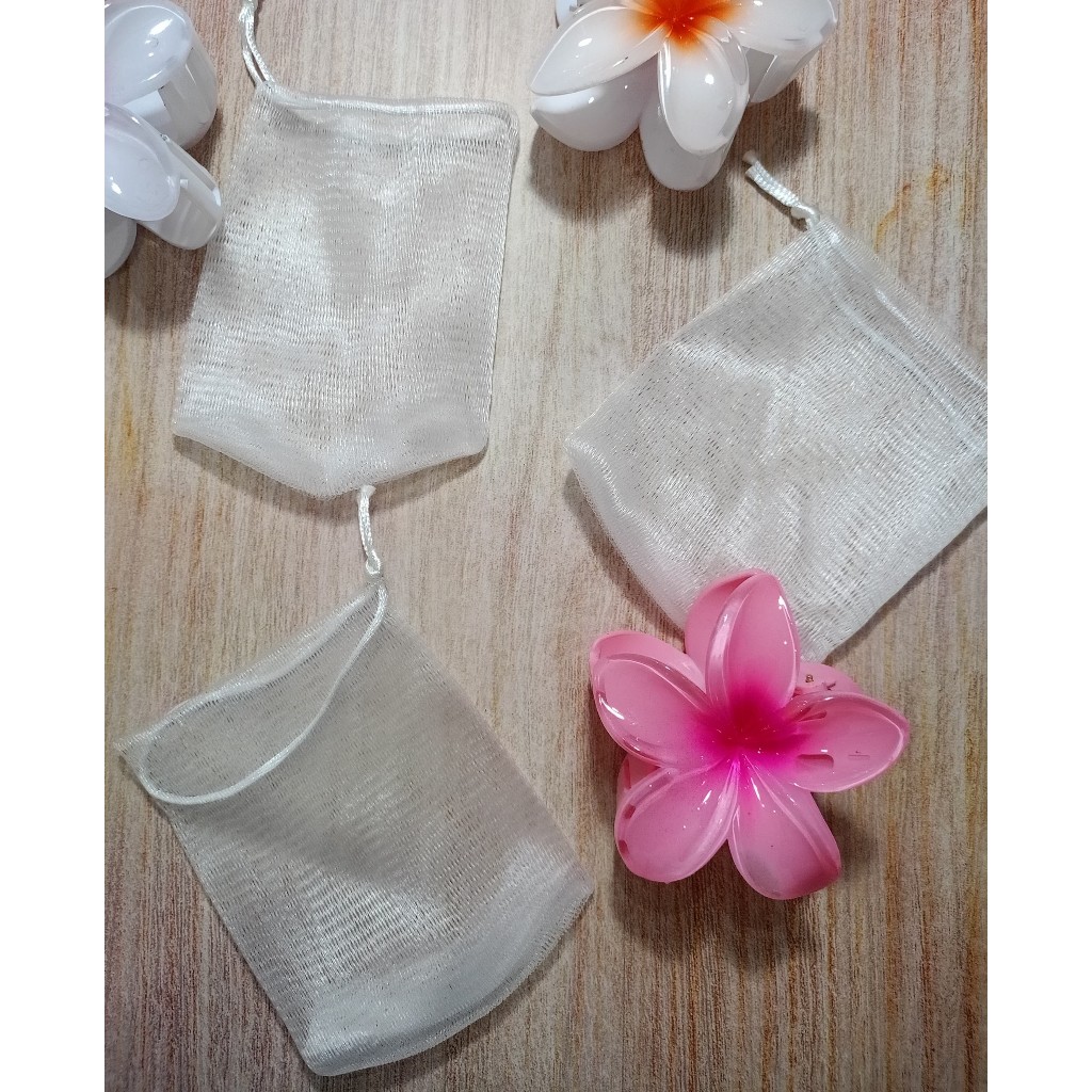 RTG Grosir Kantong Sabun Batang Jaring Pembuat Busa Kantong Jaring Sabun Mandi