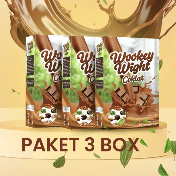 

PROMO 3 BOX!!! Wookey Weight - Susu Penambah Berat Badan Rasa Coklat Chocolate 3 Paket