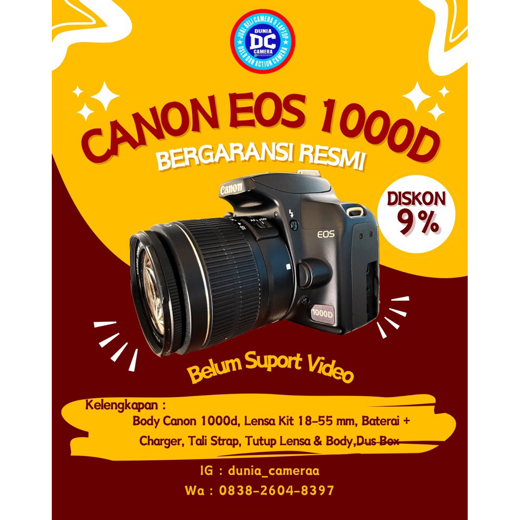 Canon 1000d second