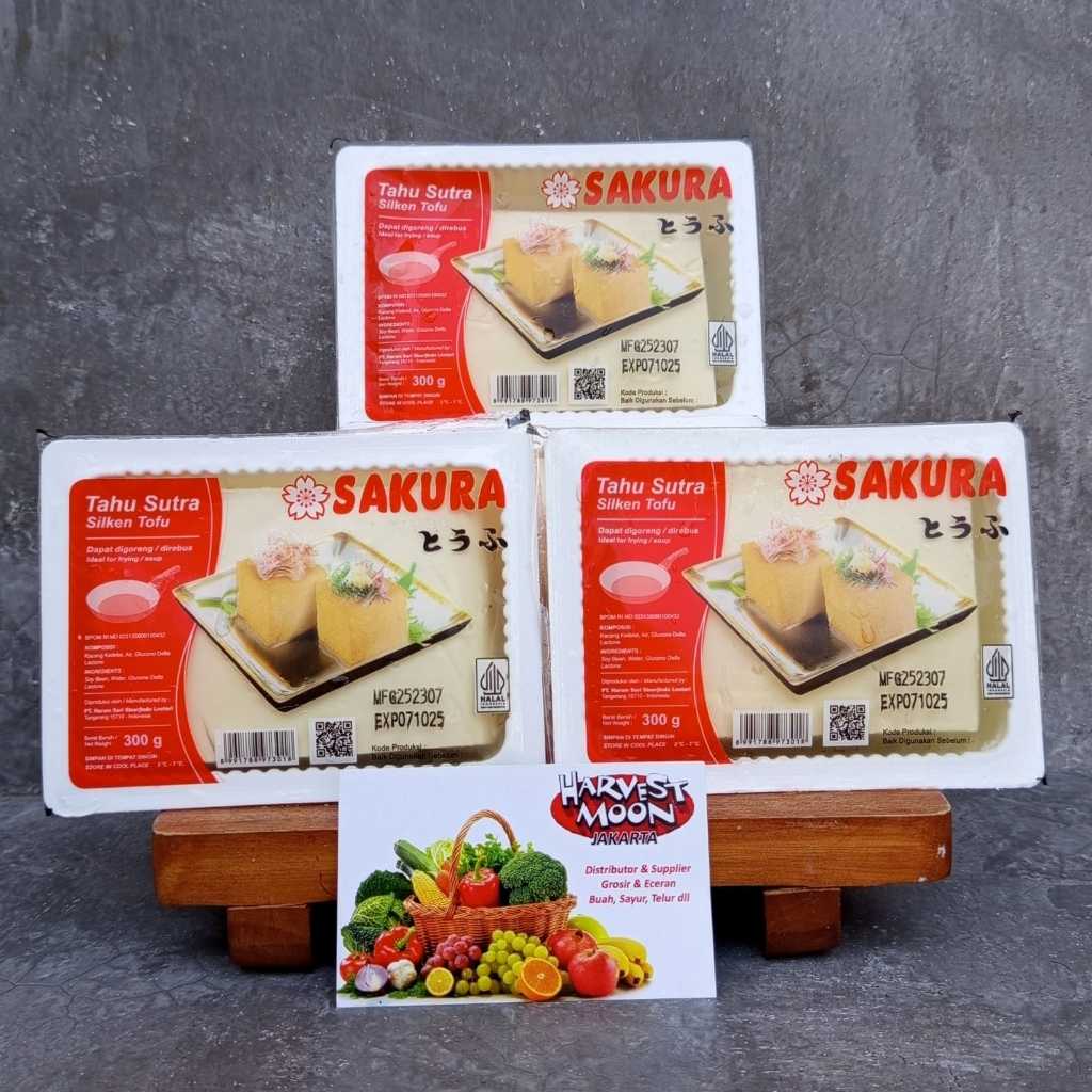 

HarvestMoon Tahu Sutera Sakura Kotak / Tahu Sutra 300gr