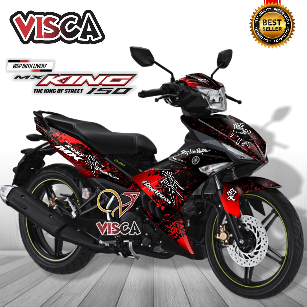 Decal Mx King 150 Full Body Dekal Mx King 150 Full Body Stiker Mx King 150 Full Body Variasi Stripin