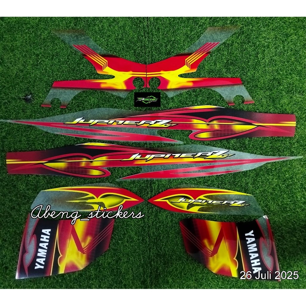 STRIPING TRANSPARAN JUPITER Z BURHAN 2008 TO 2009 CUSTOM ORI