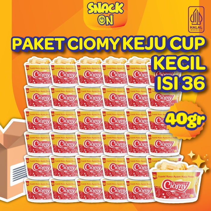 

Paket Ciomy Cuanki Ayam Keju Pedas Cup Kecil isi 36