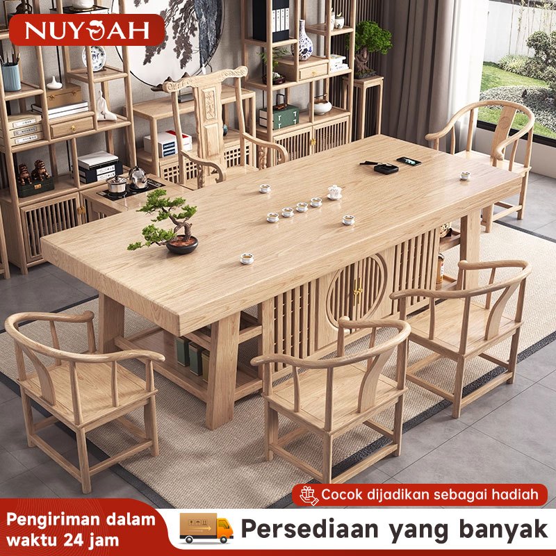 Meja Teh Cina/Meja dengan 5 Kursi/Meja Teh/Meja Pembuatan Bir Teh/Meja Elegan dan Bergaya/Meja Kanto