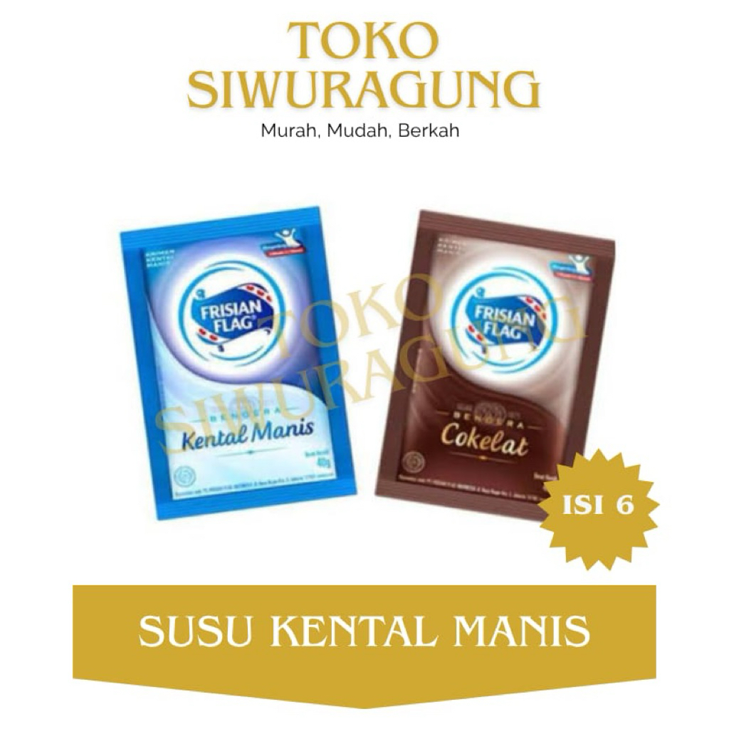 

SUSU KENTAL MANIS FRISIAN FLAG RENTENG [VANILA/COKLAT] | 1 RENCENG ISI 6 SACHET