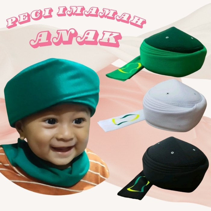 Peci Imamah Permanen Imamah Permanen Peci Imamah Dewasa Peci Imamah Anak Laki Laki / Peci imamah
