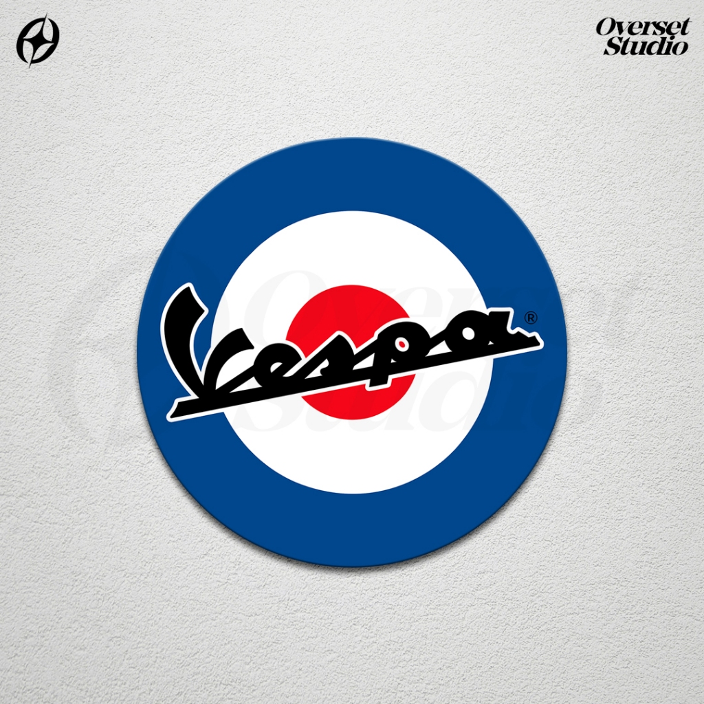 

(GRATIS ONGKIR & COD) Stiker Sticker logo Vespa Target Mod Scooter Classic / Sticker Vespa klasik / Sticker Vinyl Glossy / Icon Vespa Aesthetic Sticker / Sticker Motor Vespa / Stiker Brand / Stiker Satuan / Sticker Custom / Sticker Helm / Stiker Anti Air