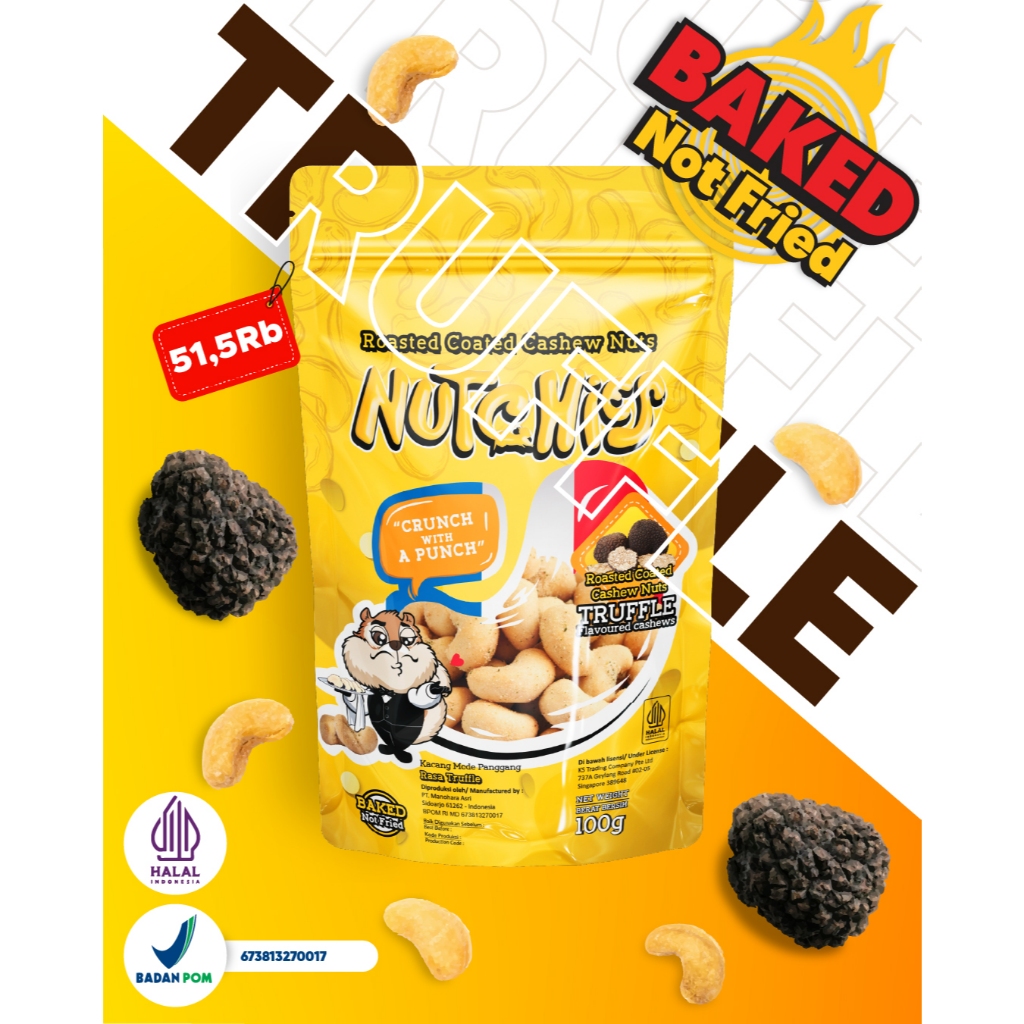 

Nutchies - Truffle - Kacang mede panggang - Mente Oven Premium