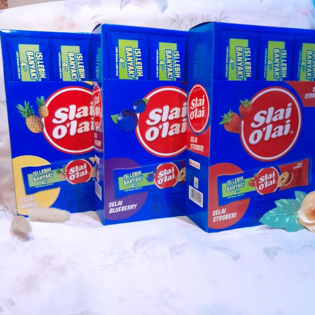 

SLAI O'LAI / BISKUIT ISI SELAI / ROMA / 1 BOX ISI 10 PCS × 4 KEPING